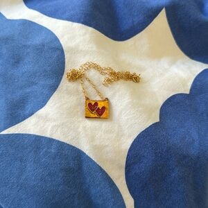 Mood Good / Good Daze happy sad double heart necklace